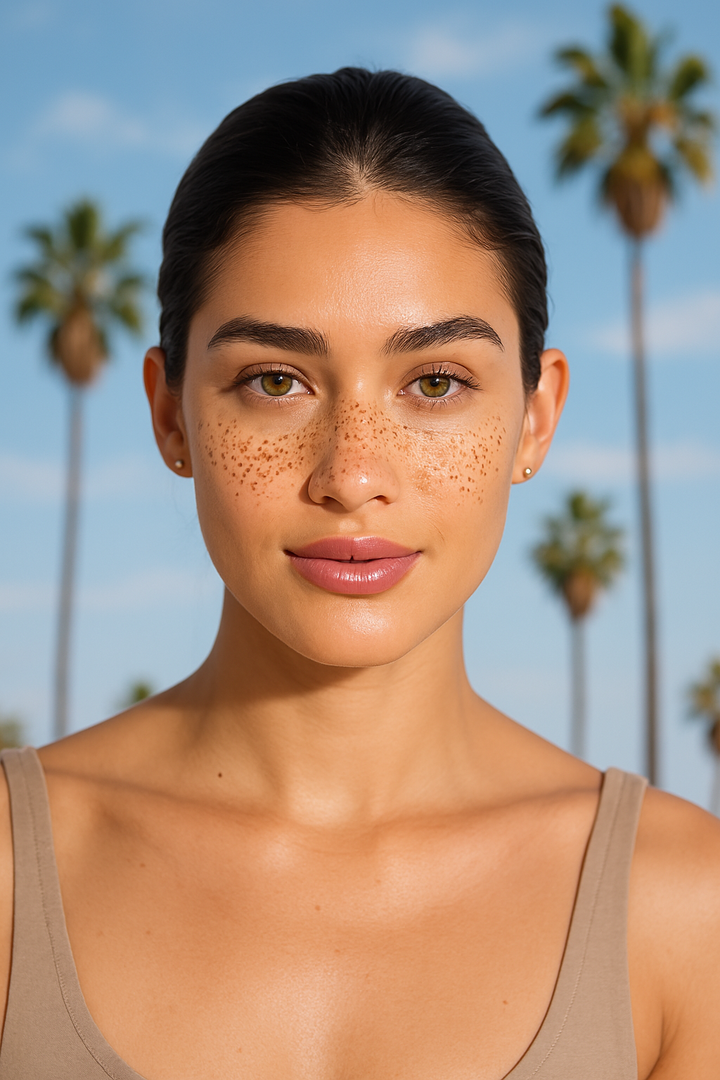 Freckle Tattoos in Brown