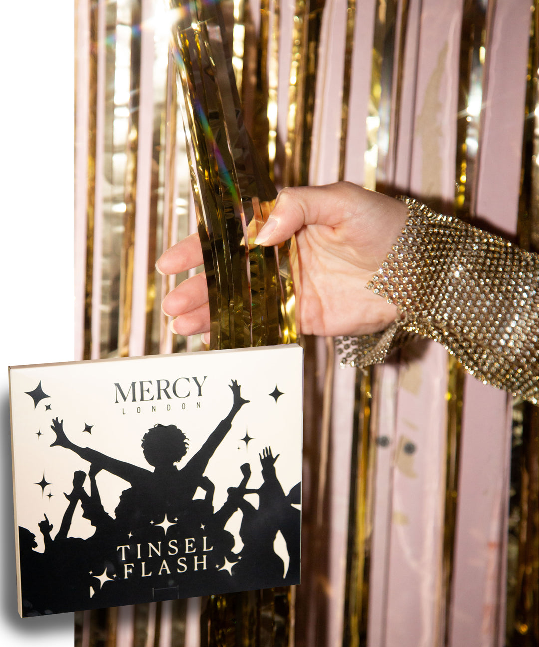 Tinsel Curtain in Gold