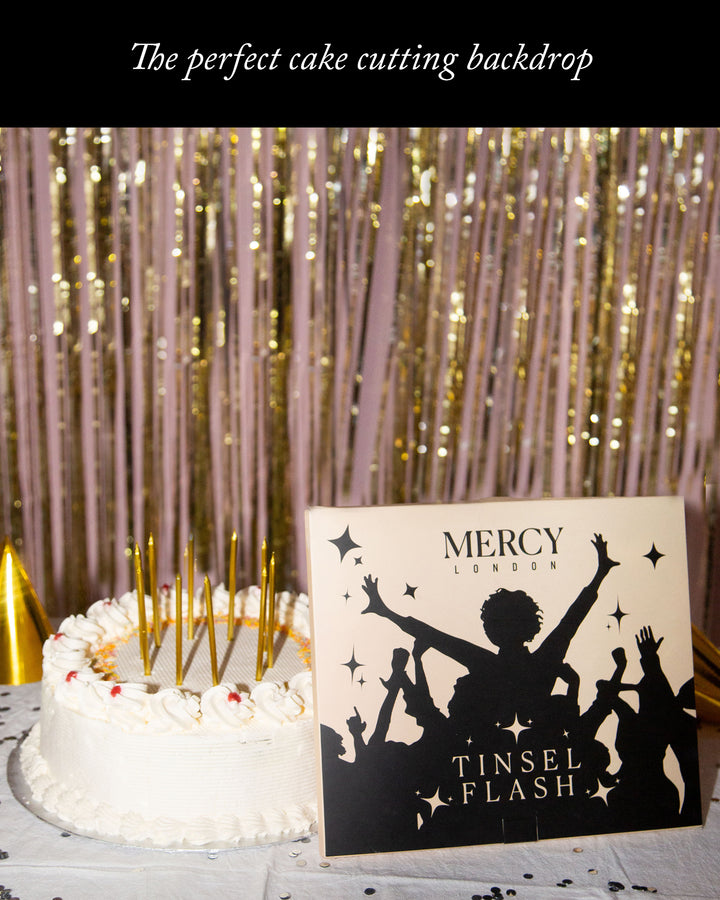 Tinsel Curtain in Gold