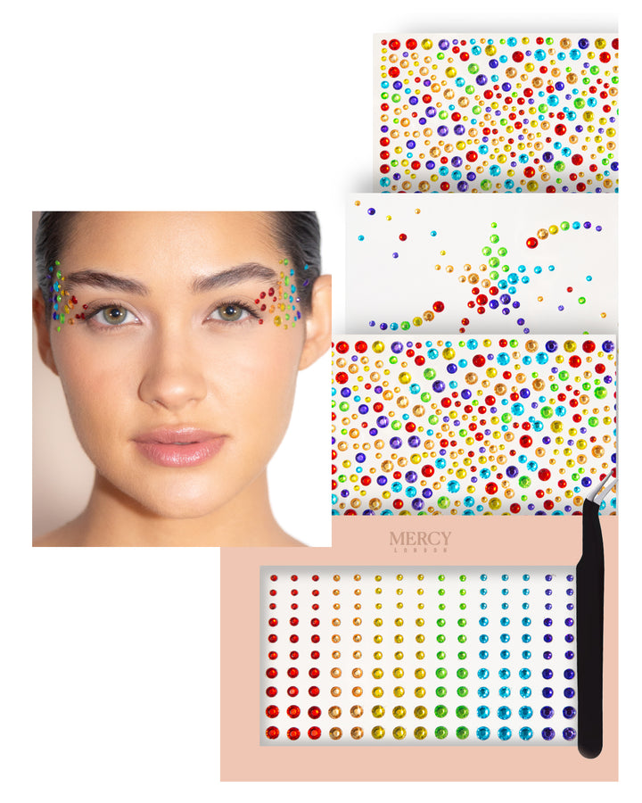 Face Gems in Rainbow