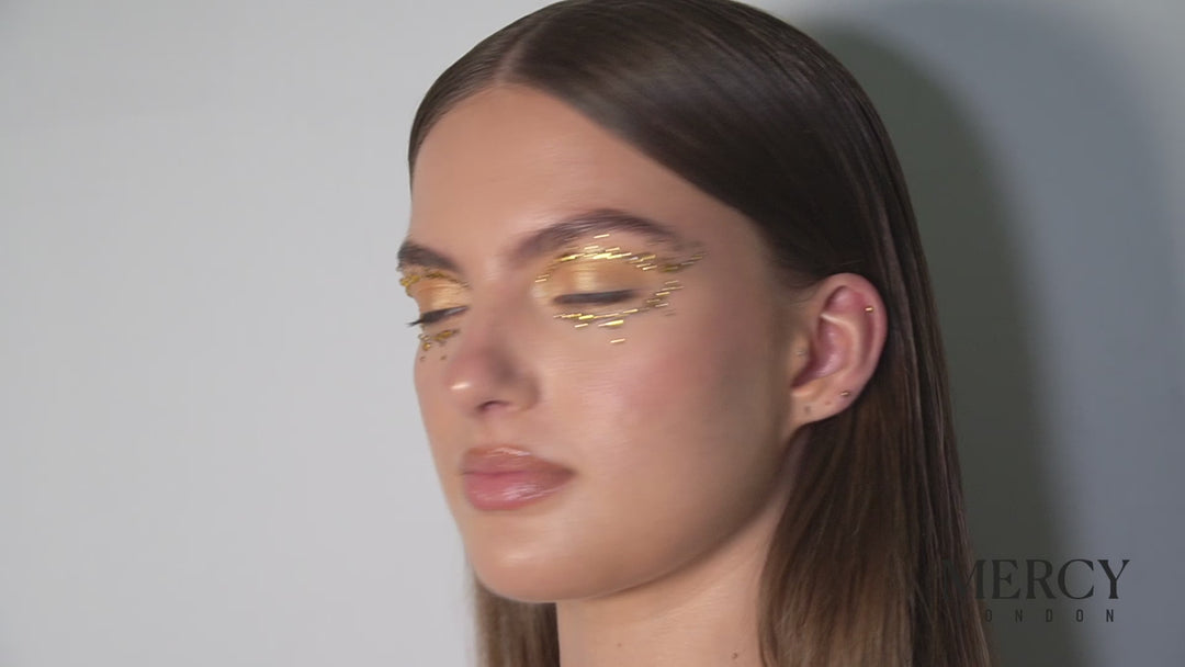 Cat Eye Crystal Jewels in Gold