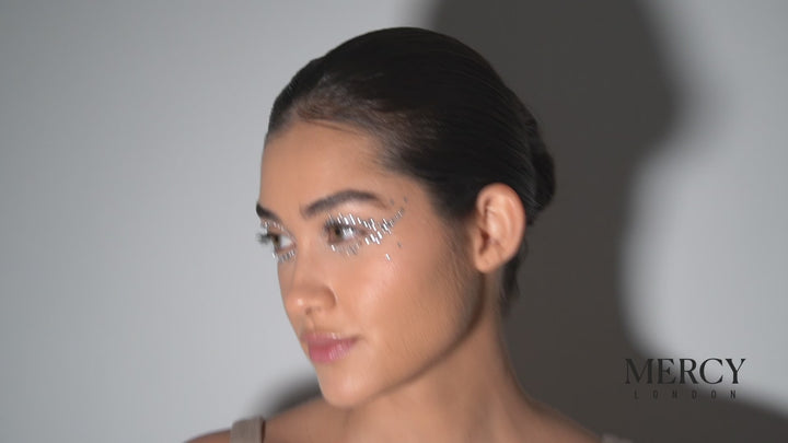 Cat Eye Crystal Jewels in Iridescent