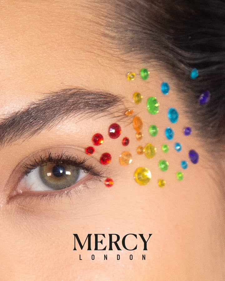 Face Gems in Rainbow