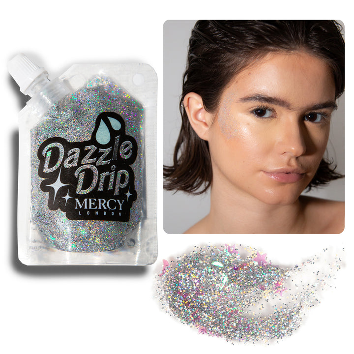 Dazzle Drip - Silver Holographic